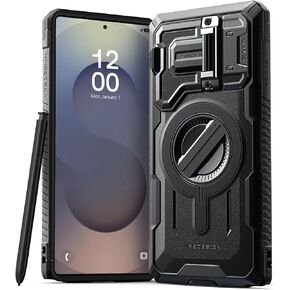 VRS DESIGN Terra Guard Ultimate for Galaxy S25 Ultra Case (2025), Premium Protective Case with Full Camera Lens Protection & Magnetic Wireless Charging and Accessory Compatibility (Matte Black)