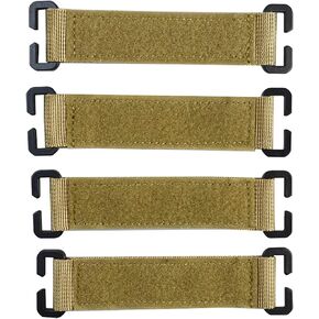 Molle Strips for Attaching Tactical ID Patches Mountable Patch Panel Tactical Morale Patches MOLLE Attachment Display Mount 4pack (Khaki 4pc)