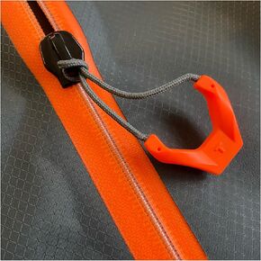3D Heavy-Duty U-Shape Cord Zipper Pull – Strong & Durable, Eco-Friendly TPU, Soft & Elastic Feel in Extreme Cold – Ideal for Outdoor Bags, Jackets, Backpacks, and Tactical Gear(Dark Brown-10)