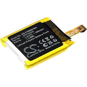 Replacement Battery for Fossil Julianna HR FTW6035 PN:Fossil APP00296 300mAh / 1.14Wh