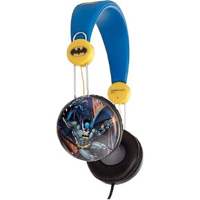 Batman Over The Ear Headphones HP1-01057 | Soft and Cushioned Ear Pieces to Fit Any Size, Adjustable Headband Headphones, Great Sound, Volume Limiting Technology