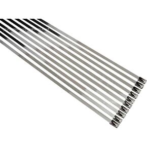 3/16" Stainless Steel Self-Locking Ball Lock Cable Ties (25, 48 Inch)