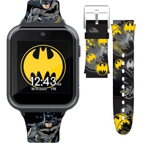 Batman Kids Smartwatch – Interactive Touchscreen with Games, Camera, Calculator & Fitness Tracker – 10 Watch Faces & Wallpapers – Adjustable Fit for Wrist Sizes 5.5"-8"