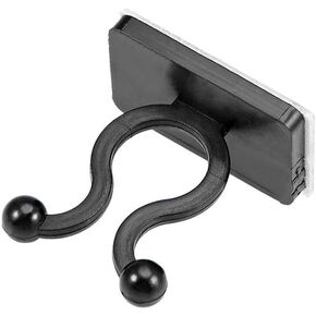 uxcell Twist Lock Cable Wire Ties with Sticker Nylon U Shape Save Place 7mm Dia Black 25pcs