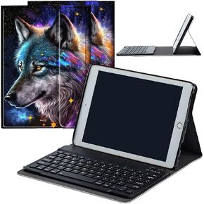 for Kindle Fire Max 11 (13th Generation, 2023 Release) 11" Tablet Case with Keyboard, Removable Wireless Bluetooth Keyboard Protection Smart Cover for Fire Max 11 2023, Moon Wolf