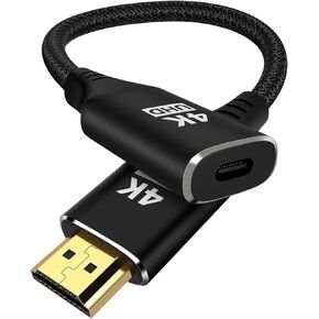 4K USB C to HDMI Cable 3.3FT, Uni-Directional USB C Female to HDMI Male Adapter, Ultra-High Speed 4K@60/2K@120Hz for MacBook Pro, Galaxy S8 to S23, iPhone 15 Series, iPad Pro