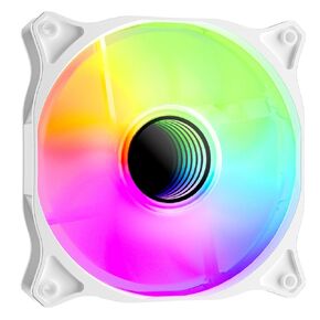 Sevenhero Airflow 120 mm 5V PWM ARGB 1500 RPM 25 dB Low Noise 3-Pin Silent PC Cooling Fans (Bulk/White)