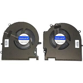 Compatible CPU GPU Cooling Fan for HP OMEN 17 17-CK Plus 17-ck0054TX Series TPN-Q266 EG75091S1-C010-S9A M78888-001 EG75091S1-C020-S9A M78889-001 K17061 DC12V 9.60W