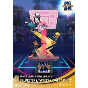 Beast Kingdom-DS-071-CB-SPACE JAM: A New Legacy -Sylvester & Tweety & Daffy Duck Closed Box Figure
