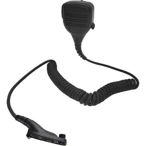 Shoulder Mic with 3.5mm Listen Earpiece Walkie Talkie Lapel Microphone Hands Free Speaker Mike for Motorola Trbo Impres 6550e 7550e 7550 6550 APX 6000 8000(Black)