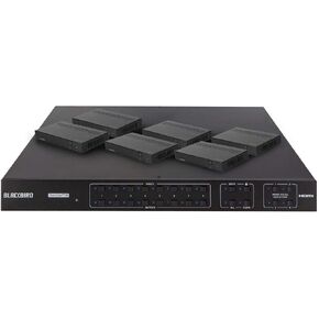 Monoprice 8x8 4K HDMI Matrix Extender - HDBaseT, HDR, 18G, 4K@60Hz, YCbCr 4:4:4, HDCP 2.2, EDID, IR, SPDIF, RCA, TCP/IP, RS-232, with 7 Receivers 70 Meters - Blackbird Series