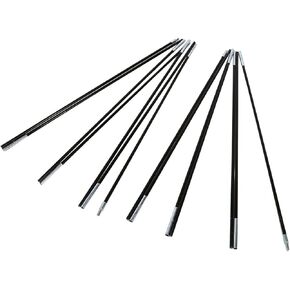 Collapsible Tent Pole Replacement 11Mm Tent Pole Tent Pole Replacements, Fiberglass Tent Pole Replacement Double Tent Pole Support Frames Kit for Outdoor Camping