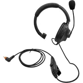 1 Pin Walkie Talkie Earmuff Headphone Boom Microphone 2.5mm Ptt Headset On The Ear One Side Earpiece for Motorola Single Jack Two Way Radios sl 300 TLK 100