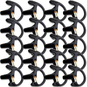 Lsgoodcare 10Pairs Replacement Earmold Earbud Left Ear Piece Large Compatible with Motorola Kenwood Midland Two Way Radio Acoustic Coil Tube Earpiece - Silicone Walkie Talkie Earmould Ear Buds Black