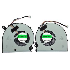 Replacement New CPU and GPU Cooling Fan for Gigabyte PR65 RP65W Aero14 RP64 RP64W P64 P64W Aero15 15X 15W 15P 15KB V8 X9 Y9 aero15 Classic sa Fan P/N BS5005HS-U2N BS5005HS-U2M