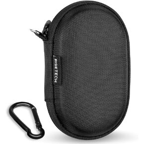 Earbud Case Holder Wired Earphone Case Hard EVA Small Zipper Pouch Compatible with JBL SoundGear Sense, Soundcore V20i, v30i, AeroFit Open-Ear Headphones, TOZO O2 True Open Ear -with Clip