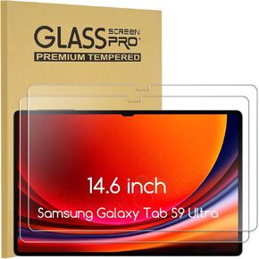 KEANBOLL 2-Pack Tempered Glass Screen Protector Designed for Samsung Galaxy Tab S9 Ultra & Galaxy Tab S8 Ultra & Galaxy Tab S10 Ultra (14.6 inch), [Bubble-Free][Anti-Scratch][Case Friendly]