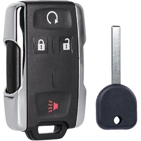 Key Fob Remote Replacement Fits for Chevy Silverado Colorado GMC Canyon Sierra 1500 2500 3500 2014-2021 M3N-32337100 315mhz with Uncut Transponder Ignition Key B119 HU100