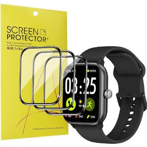Compatible for Spade & Co Health Smartwatch 4 Screen Protector, [3 Pack] 3D Full Coverage PET Soft Screen Protector Film Compatible for Spade & Co Health Smartwatch 4 1.85 Inches (3 Pack)