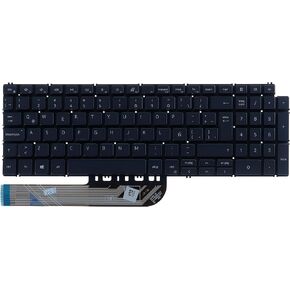 Latin Spanish Keyboard,Backlit Backlighting,No Keyboard Trim,Compatible with Dell inspiron 15 3501 3502 3505 5501 5502 5508 5584 5590 5593 5594 5598|Inspiron 15 7500 7501 7590 7591|Latitude 3510