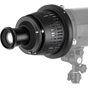 Snoot Mount ، بطاقات الرسومات ، مرشحات الألوان للصور ، الزفاف ، تصوير المنتج ، حلقة تركيز قابلة للتعديل ، سبيكة الألومنيوم ، فتحات تبديد الحرارة