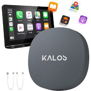 KALOS Wireless Carplay Adapter,Converts Factory Wired CarPlay to Wireless,Mini CarPlay Dongle,Plug and Play,Wireless Adapter for iPhone iOS 10+Cars from 2016