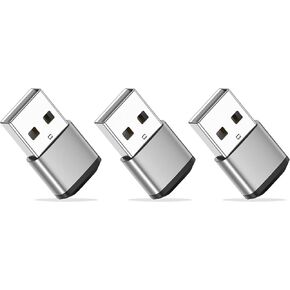 USB to USB C Adapter for iPhone 16 Charger 4Pack, USBC Female to USB-A Male OTG Type C Converter for Apple Watch Ultra iWatch 7 8 9 10, iPhone 15 14 13 12 Plus Pro Max, AirPods, iPad, Car, Samsung S24