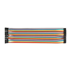 Breadboard Jumper Wires Ribbon Cable, [for PC Motherboard, DIY Experiment] - Female to Female / 2P to 1P / 2mm to 2.54mm Pitch / 20.5cm / 20Pcs