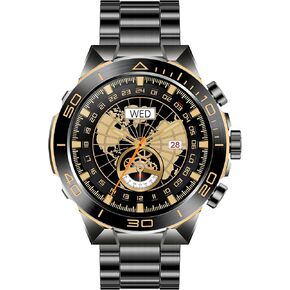 SOUYIE Smart Watch for Men (Answer/Dial Calls), 1.43" AMOLED Always-on Display, Fitness Tracker 100+ Sports Modes, Heart Rate/Sleep/SpO2/Blood Pressure Monitor, 2 Straps, Smartwatch for iOS Android
