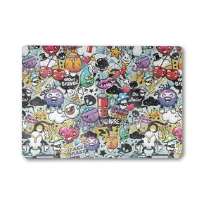 Glossy Glitter Laptop Skin Compatible with HP Spectre x360 14" (2024) - Oddballs - Premium 3M Vinyl Protective Wrap Decal Cover - Easy to Apply | Crafted in The USA by MightySkins