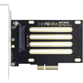 xiwai PCI-E 4.0 X4 Lane to NVMe PCIe SSD U.3 U3 Kit SFF-8639 Host Adapter for Motherboard PM1735