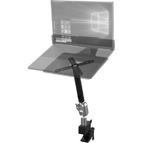 CTA Digital Clamp Mounting Base – Multi- Jointed Clamp Mounting Base with 360 Rotating VESA Plate for Tablets (ADD-LTSAM), Black