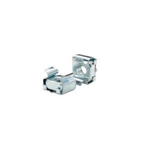 LiyaTech Zinc Plated 10-32 Server Rack Cage Nuts and Washer Head Screws, 50-Pack