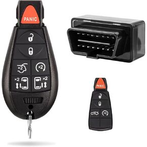 Car Key Remote Key Fob Kit Compatible for Chrysler Town Country 2008-2018, for Dodge Grand Caravan 2008-2018, for Volkswagen Routan 2009-2014