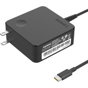 New 65W USB Type C Laptop Charger Fit for Lenovo ThinkPad T480 T480s T490 T490s T495s T580 T580s T590 Power Adapter Chromebook 100e 300e 500e C330 C340 Yoga 910 920 C630 C930 730 IdeaPad Power Supply