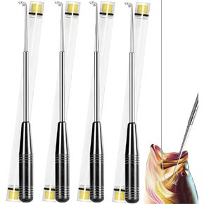 Fish Hook Remover Tool, Fishing Hook Quick Removal Descending Device, Fishing Gear Security Equipment Kits for Adult, Hook Extractor Accessories Detacher Tools with 4PCS Storage Tube