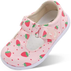 L-RUN Toddler Girls Dress Shoes Lightweight Mary Jane Shoes for Girls Wide Toe Box Anti-Slip School Shoes for Toddler Girls
