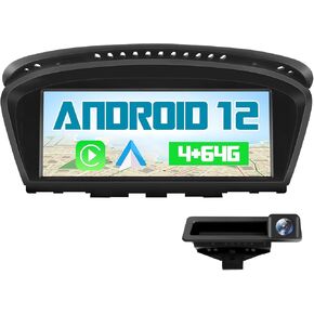 Car Radio Stereo Android 12 for BMW 3 5 Series E60 E90 E93 8.8inch Screen 2009-2012 CIC System with CarPlay Android Auto