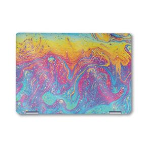 Glossy Glitter Laptop Skin Compatible with HP Spectre x360 14" (2024) - Paint Currents - Premium 3M Vinyl Protective Wrap Decal Cover - Easy to Apply | Crafted in The USA by MightySkins
