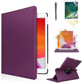 Case for IPad pro 9.7 inch (2016 Released) Model A1475 A1674 /A1673 360 Degree Rotating Smart Auto Sleep/Wake Cover Case (Purple)