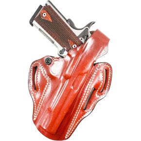 DeSantis Thumb Break Scabbard OWB Holster - Leather Pistol Holster, Compatible with Standard 1911 5"" models from COLT, S&W, SIG SAUER, Ruger, Kimber, Springfield & Others - Right Hand Draw, Tan