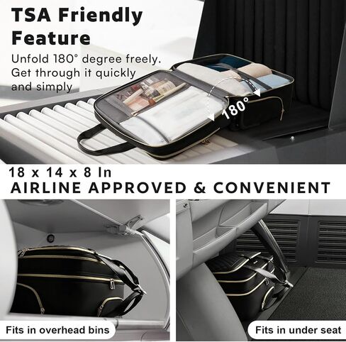 Rolling Laptop Bag Women, Rolling Briefcase for Women with Waterproof Pocket, 17.3 Inch Computer Bag for Women, Underseat Carry On Luggage with Wheels for Work Travel Business, Lightweight Black in Kuwait