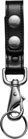 Leather Key Strap Belt Keeper for Duty Belt Key Ring Holder Double Snap Belt Loop Chrome Hardware in Kuwait
