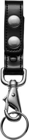 Leather Key Strap Belt Keeper for Duty Belt Key Ring Holder Double Snap Belt Loop Chrome Hardware in Kuwait