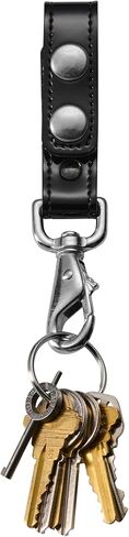 Leather Key Strap Belt Keeper for Duty Belt Key Ring Holder Double Snap Belt Loop Chrome Hardware in Kuwait
