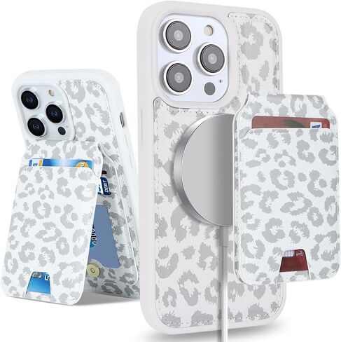 بالنسبة لـ iPhone 13 Pro Max Case مع حامل بطاقة الائتمان Mag Safe ، لـ iPhone 13 Pro Max Phone Leather Case Wallet للنساء Mag Safe Wallet قابلة للفصل 2 في 1 للرجال الأسود in Kuwait