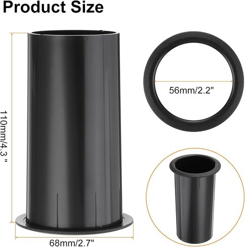 MECCANIXITY 2Pcs 56x110mm/2.2x4.3 Inch Speaker Port Tube Subwoofer Bass Box Tube Bass Woofer Box Speaker Box Bass Air Port for DJ/PA Speaker Cabinets in Saudi Arabia