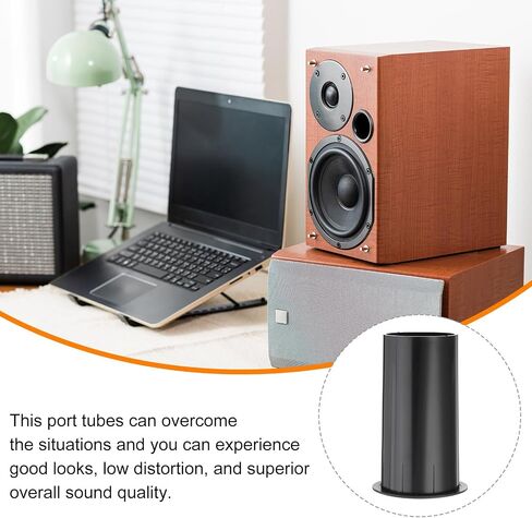 MECCANIXITY 2Pcs 56x110mm/2.2x4.3 Inch Speaker Port Tube Subwoofer Bass Box Tube Bass Woofer Box Speaker Box Bass Air Port for DJ/PA Speaker Cabinets in Saudi Arabia
