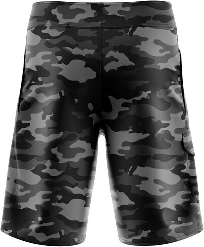 Tactical Pro Supply Men’s American Flag Board Shorts, Patriotic USA Flag Drawstring Waist Regular Fit in Saudi Arabia