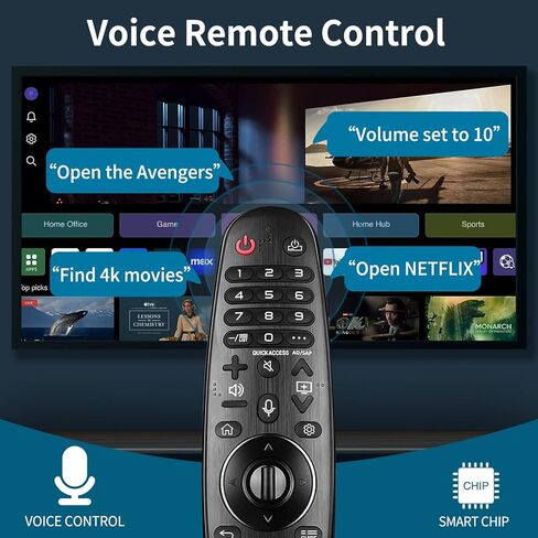 AN-MR20GA لـ LG SMART TV Magic Remote Replace ، مع التعرف على الصوت ووظيفة المؤشر ، Universal LG Remote لـ LG UHD QNED Nanocell 4K 8K Models Google/Alexa in Kuwait